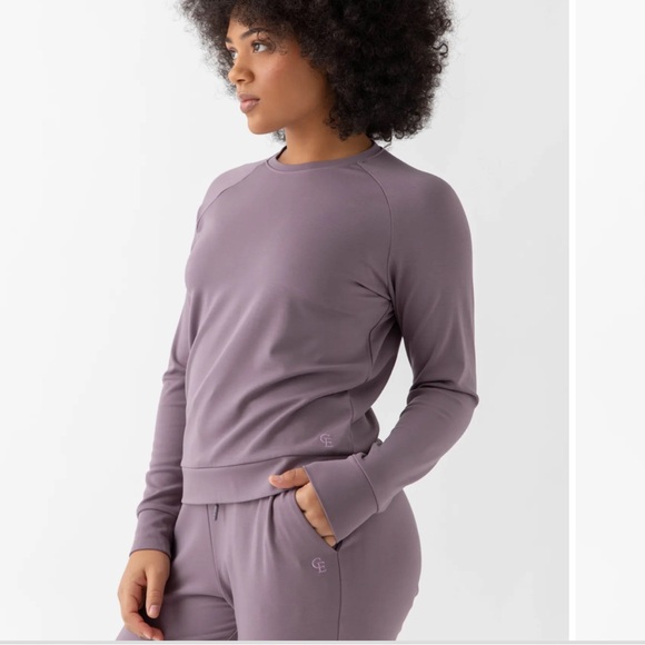 Cozy Earth NWT Women's Brushed Bamboo Pullover XXL Crew Twilight/ Lavender - Picture 2 of 10